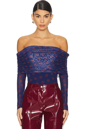 REVOLVE AFRM Afrm body sin hombros maxine en color multi talla L en - Multi. Talla L (también en XL).