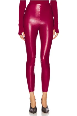 REVOLVE Commando Commando legging piel sintética en color rojo talla L en - Red. Talla L (también en S, XL, XS).