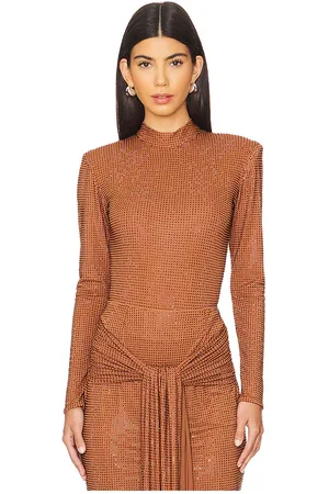 REVOLVE Mariandree Gaitan Mariandree gaitan body ana en color talla M en - Brown. Talla M (también en S, XS).