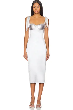 REVOLVE Free People Free people vestido midi casino got glam en color metálico talla S en - Metallic Silver. Talla S (también en XS).