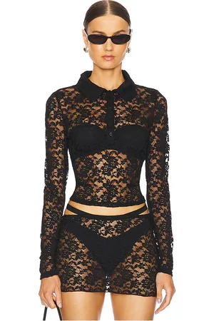 REVOLVE LIONESS Lioness polo black swan en color negro talla L en - Black. Talla L (también en S, XS).
