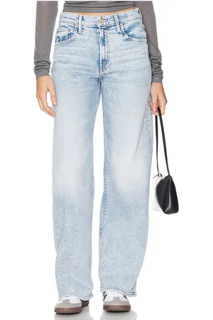 REVOLVE MOTHER Mother pierna ancha pinner zip sneak en color denim claro talla 26 en - Denim-Light. Talla 26 (también en 25, 28, 29, 30, 32