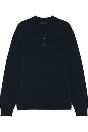 REVOLVE Theory Theory hilles cashmere polo en color azul talla L en - Blue. Talla L (también en M, S, XL/1X).