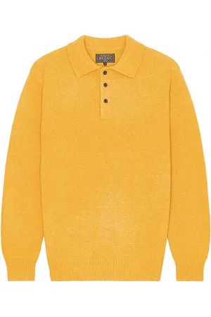 REVOLVE Beams Plus Beams plus knit polo 9g sweater en color amarillo limon talla L en - Lemon. Talla L (también en M, S, XL/1X).
