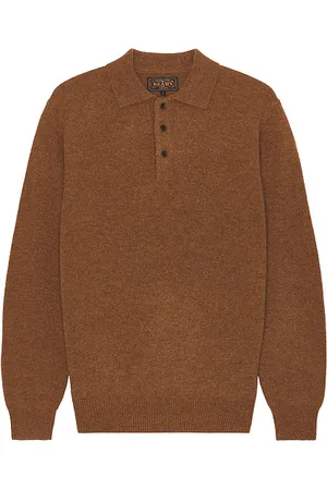REVOLVE Beams Plus Beams plus knit polo 9g sweater en color talla S en - Brown. Talla S (también en XL/1X).