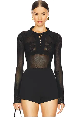 REVOLVE Fleur du mal Fleur du mal body en color talla M en - Black. Talla M (también en S, XS).