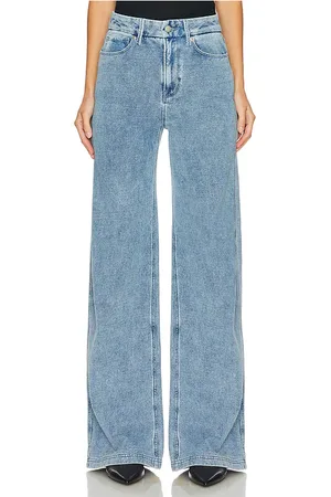 REVOLVE Good American Good american pantalón de buen ajuste y pierna ancha para patinaje jeanius en color denim claro talla 0 en - Denim-Light. Tall