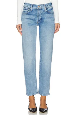 REVOLVE MOTHER Mother tiro medio hiker hover en color denim claro talla 23 en - Denim-Light. Talla 23 (también en 25, 30, 31, 32).