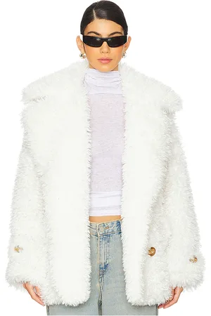 REVOLVE Free People Free people abrigo corto de piel sintética. free people sophie en color blanco talla L en - White. Talla L (también en M, S