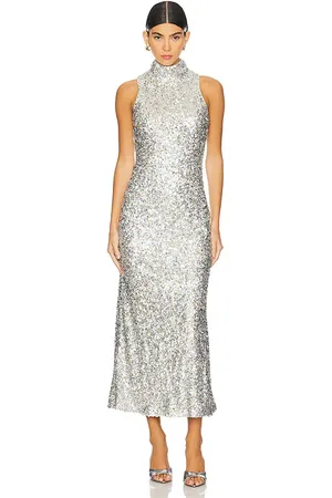 REVOLVE SIMONMILLER Simonmiller vestido sculpty sleeveless sequin en color plateado metálico talla 10 en - Metallic Silver. Talla 10 (también en 2