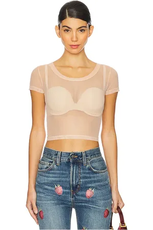 REVOLVE FIORUCCI Fiorucci embroidered tulle crop top en color talla M en - . Talla M (también en S, XL, XS).