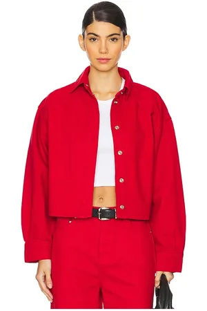 REVOLVE Lovers and Friends Lovers and friends camisa shorty en color rojo talla M en - Red. Talla M (también en S, XL).