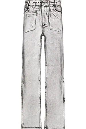 REVOLVE Daily Paper Daily paper amba wax relaxed jeans en color talla L en - Grey. Talla L (también en S).