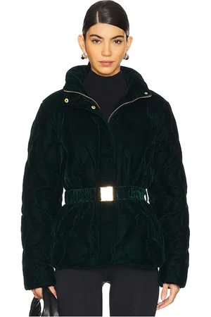 REVOLVE Unreal Fur Unreal fur chaqueta maxim puffer en color verde talla M en - Green. Talla M (también en S, XS).