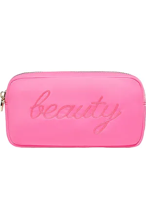 REVOLVE Stoney Clover Lane Stoney clover lane bolsa pequeña de nailon con diseño de chicle y texto beauty beauty script nylon small pouch en color f