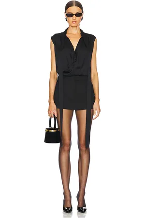 REVOLVE Kiki de Montparnasse Kiki de montparnasse body crossover sleeveless en color talla M en - Black. Talla M (también en S, XS).
