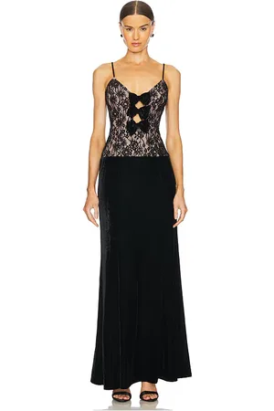 REVOLVE Lovers and Friends Lovers and friends vestido largo millie en color talla L en - Black. Talla L (también en M, S, XL, XS, XXS).