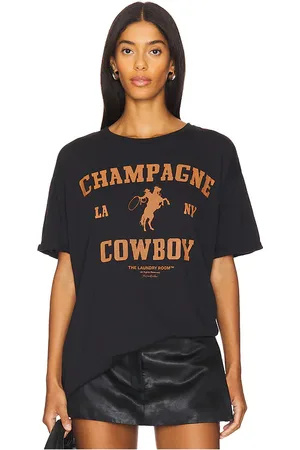 REVOLVE The Laundry Room The laundry room camiseta champagne cowboy oversized en color talla L en - Black. Talla L (también en XL).