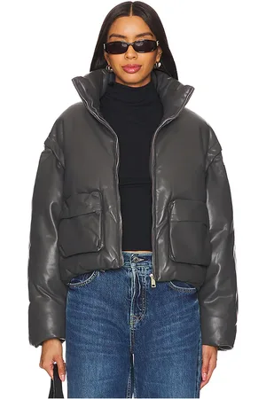REVOLVE Bubish Bubish chaqueta cuero brooklyn en color gris talla L en - Grey. Talla L (también en S).