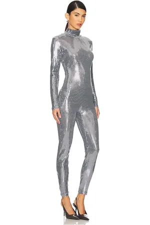 REVOLVE Shoreditch Ski Club Shoreditch ski club disco jumpsuit en color plateado metálico talla L en - Metallic Silver. Talla L (también en M, S