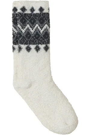 REVOLVE Barefoot Dreams Barefoot dreams calcetin cozychic fair isle sock en color crema talla all en - Cream. Talla all.