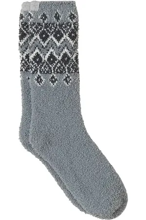 REVOLVE Barefoot Dreams Barefoot dreams calcetin cozychic fair isle sock en color gris talla all en - Grey. Talla all.