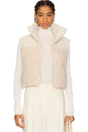 REVOLVE LAMARQUE Lamarque chaleco piel sintética melicia en color ivory talla L en - Ivory. Talla L (también en M, S, XS).
