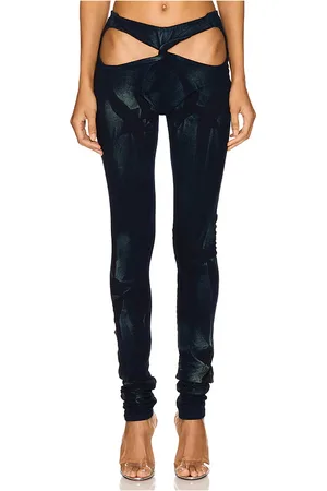 REVOLVE Masha Popova Masha popova bows leggings en color azul marino talla S en - Navy. Talla S (también en XS).