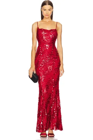 REVOLVE Michael Costello Michael costello vestido largo marlene en color talla S en - Red. Talla S (también en XS, XXS).