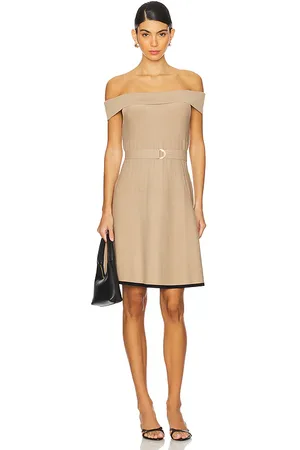 REVOLVE Karina Grimaldi Karina grimaldi mini vestido de punto amaya en color beige talla M en - Beige. Talla M (también en S, XS).