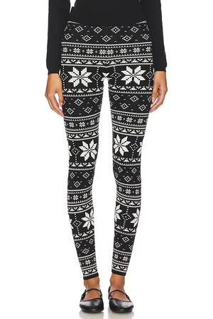 REVOLVE Show Me Your Mumu Show me your mumu cozy leggings en color negro, blanco talla L en - Black,White. Talla L (también en S).