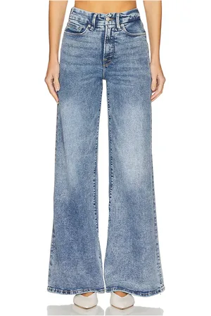 REVOLVE Good American Good american pierna ancha good waist palazzo en color denim claro talla 10 en - Denim-Light. Talla 10 (también en 16).