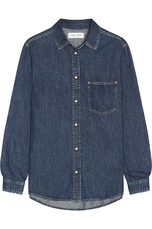 REVOLVE SAMSOE SAMSOE Samsoe samsoe camisa en color denim-medium talla M en - Denim-Medium. Talla M (también en S, XL/1X).