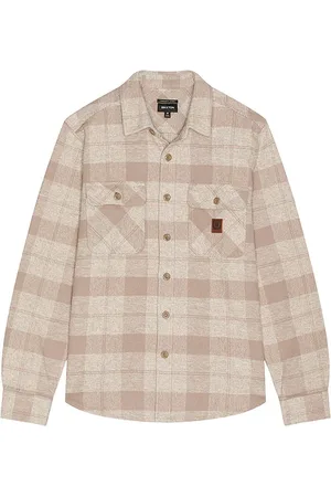 REVOLVE Brixton Brixton franela bowery en color marrón talla M en - Brown. Talla M (también en S, XL/1X).