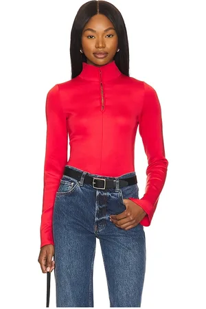 REVOLVE Hudson Jeans Hudson jeans body long sleeve hook & eye en color rojo talla M en - Red. Talla M (también en XS).