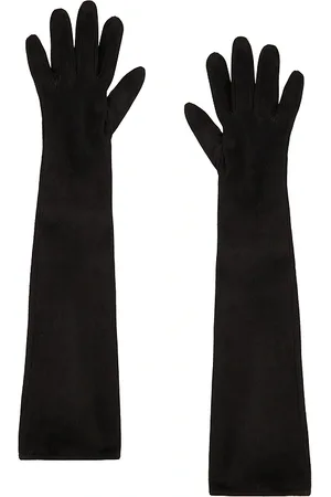 REVOLVE MANOKHI Manokhi guantes largos de terciopelo en color talla 6.5 en - Black. Talla 6.5 (también en 7, 7.5, 8).