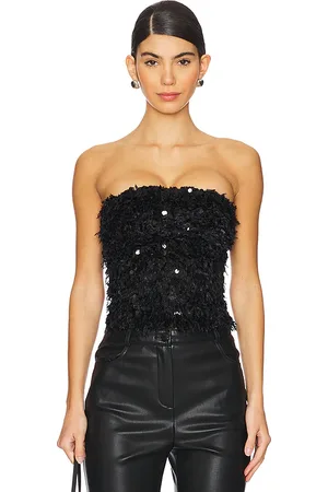 REVOLVE CULTNAKED Cultnaked top banda power en color negro talla L en - Black. Talla L (también en M, S, XS).