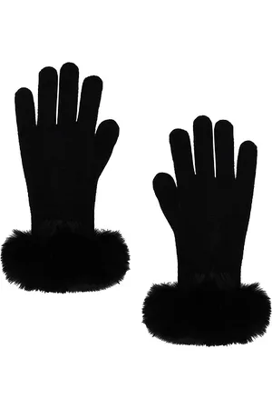 REVOLVE Adrienne Landau Adrienne landau guantes the lucie faux fur en color negro talla all en - Black. Talla all.