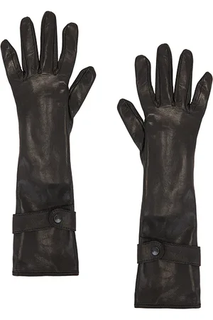 REVOLVE MANOKHI Manokhi guantes de cuero de longitud media en color talla 7 en - Black. Talla 7 (también en 7.5).