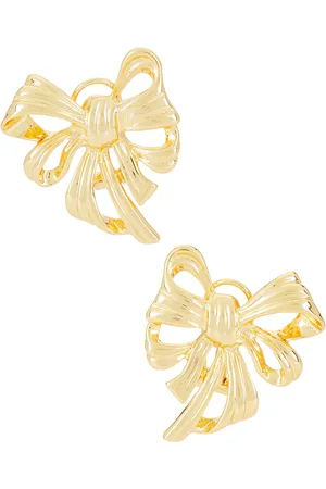 REVOLVE ANINE BING Anine bing pendientes bow en color oro metálico talla all en - Metallic Gold. Talla all.