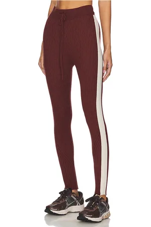 REVOLVE Varley Varley aiden knit legging en color burgundy talla M en - Burgundy. Talla M (también en S, XS).