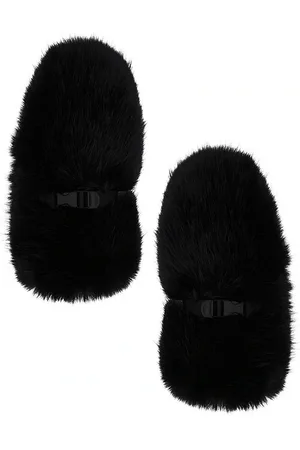 REVOLVE Jocelyn Jocelyn mitones faux fur en color talla all en - Black. Talla all.
