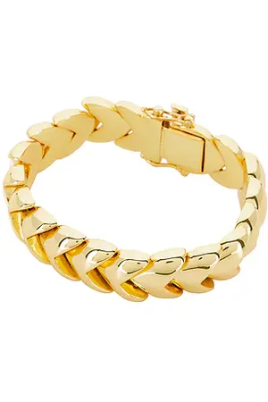 REVOLVE ANINE BING Anine bing brazalete de cadena layered heart en color oro metálico talla all en - Metallic Gold. Talla all.