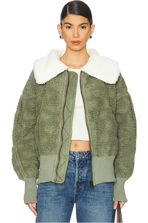 REVOLVE Free People Free people cárdigan de piel sintética free people cozy up en color verde talla L en - Green. Talla L (también en M, S