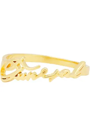 REVOLVE Funeral Apparel Funeral apparel anillo logo en color oro metálico talla 10 en - Metallic Gold. Talla 10 (también en 8, 9).