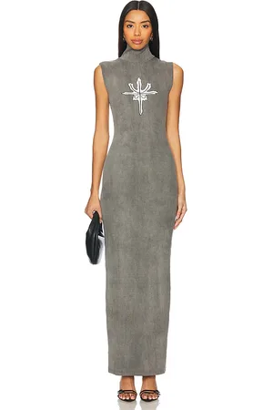 REVOLVE Di Petsa Di petsa vestido largo trident knit en color talla L en - Grey. Talla L (también en M, XS).