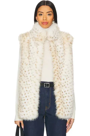 REVOLVE Generation Love Generation love chaleco de piel sintética de leopardo mimi en color ivory talla L en - Ivory. Talla L (también en M, S, X