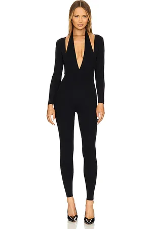 REVOLVE Retrofete Retrofete mono de punto bellamy en color negro talla L en - Black. Talla L (también en M, S, XL, XXS).