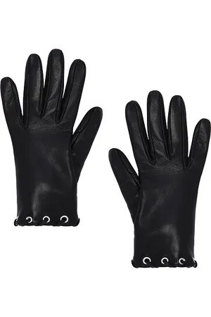 REVOLVE MANOKHI Manokhi guantes cortos de cuero en color talla 6.5 en - Black. Talla 6.5 (también en 7, 7.5, 8).