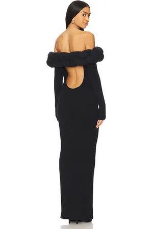 REVOLVE Vaillant Vaillant vestido mini tejido con diseño de trenzas, estilo oversized. en color talla 36 en - Black. Talla 36 (también en 38, 40).